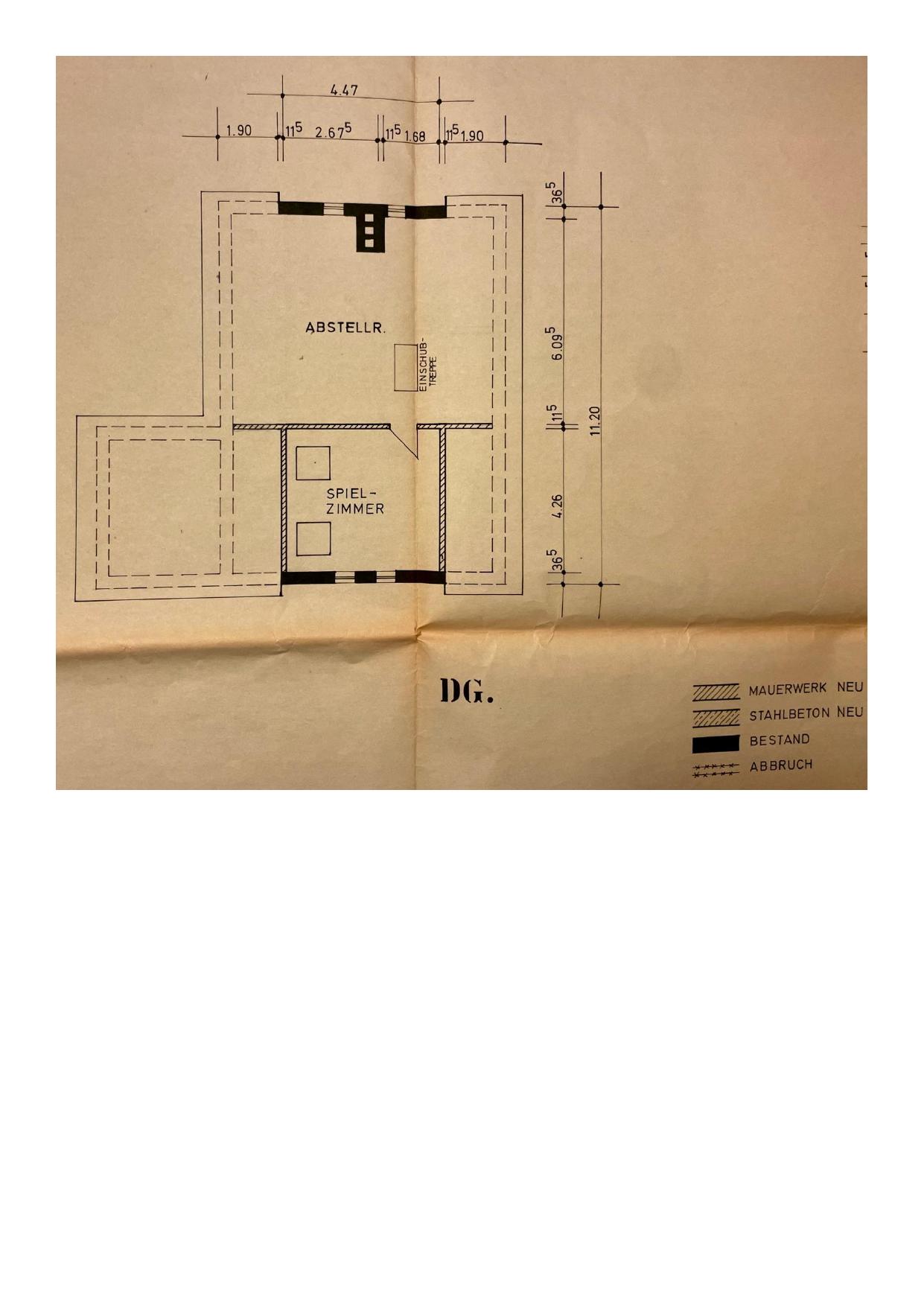 Bauplan Dachgeschoss